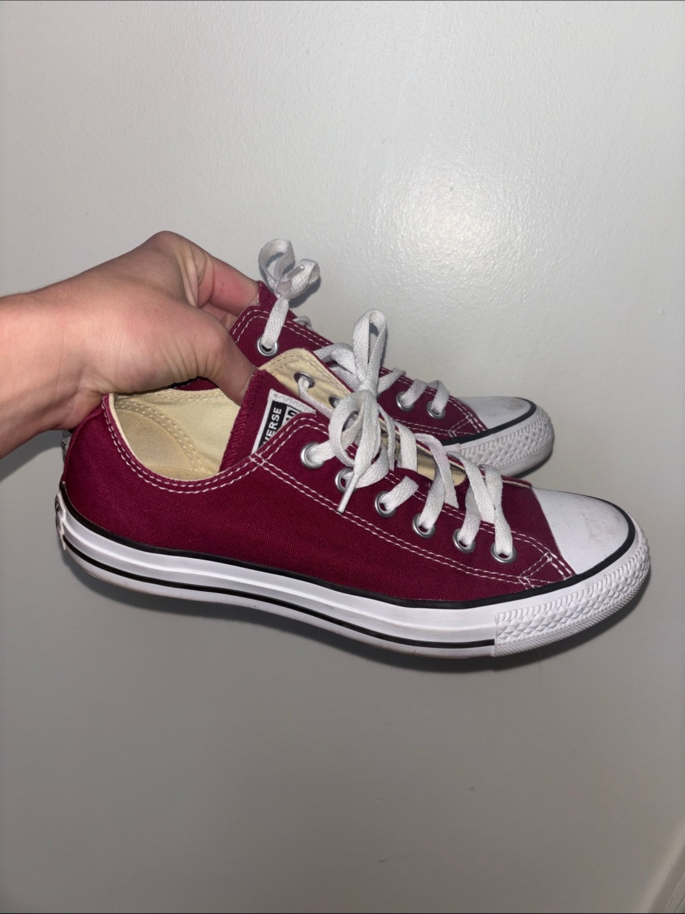 Fuchsia Converse Low Top